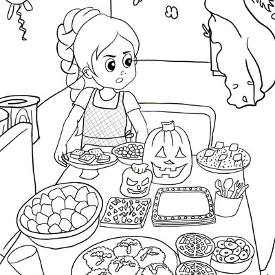 Hallie O’Ween Coloring Book